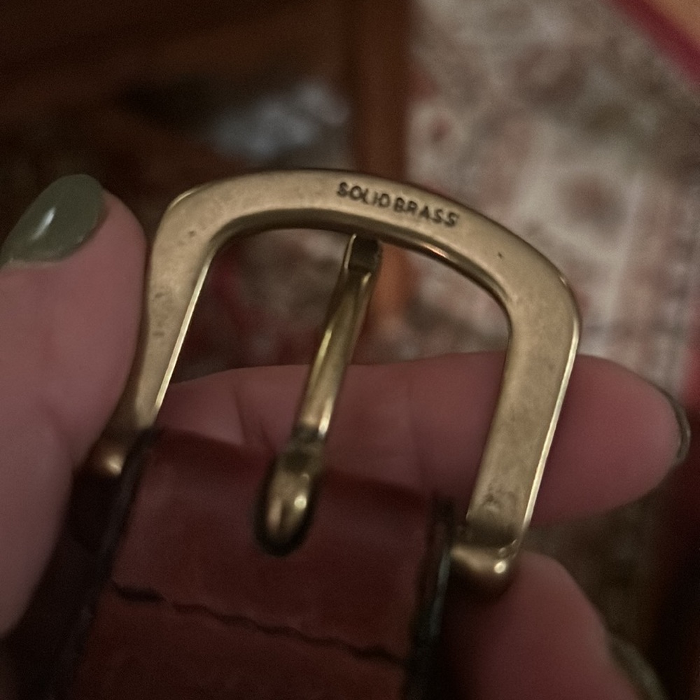 Full Grain Leather Size 44 Brown Belt - Picture 7 of 7